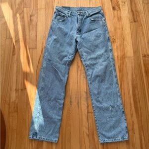 Vintage Wrangler Men's Denim Jeans in Light Blue